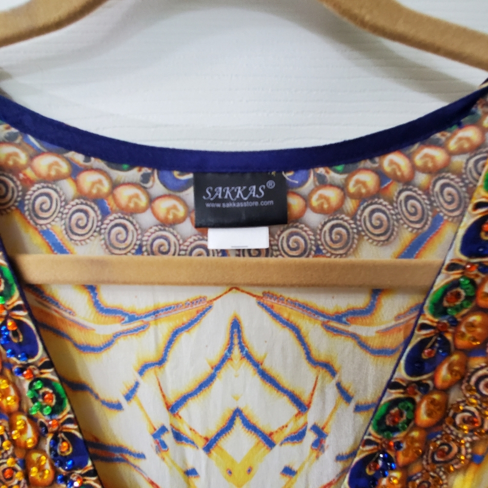 Sakkas Multicolor Patterned Kaftan - image 6